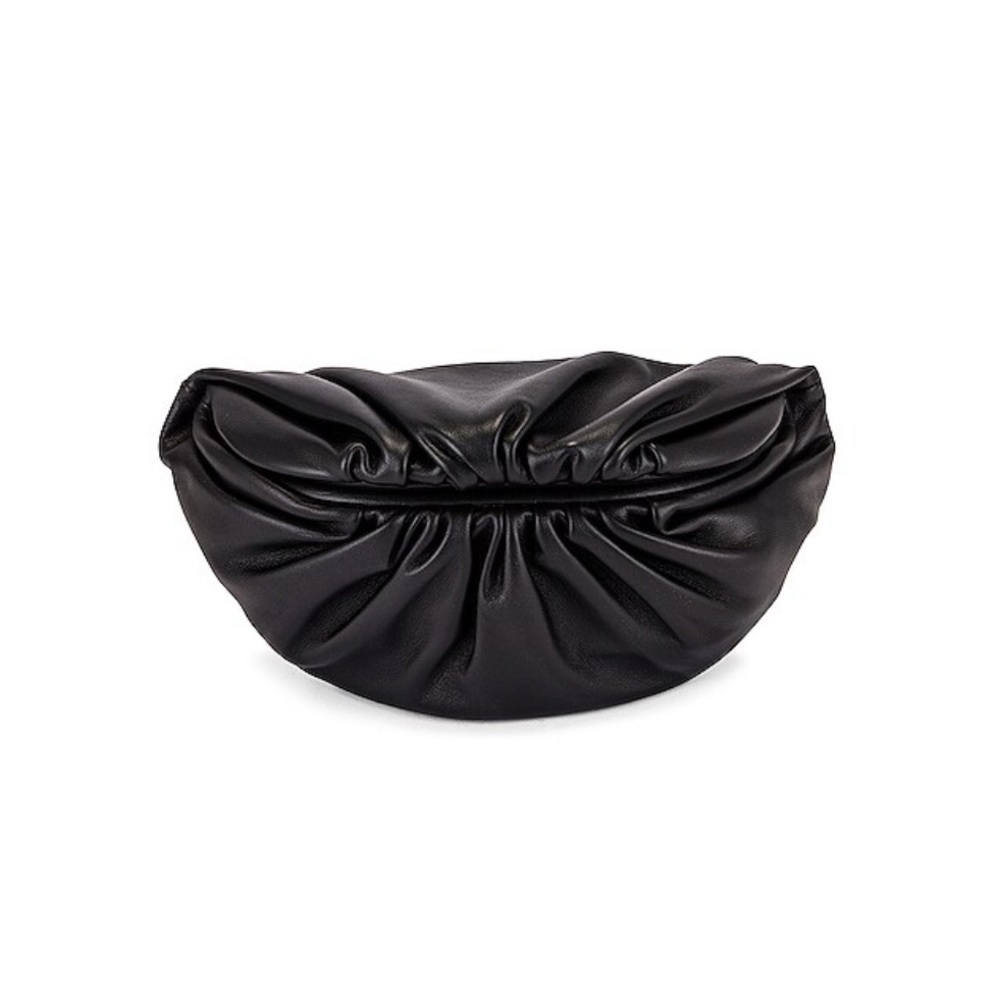 Bottega Veneta Black Crescent Pouch Clutch